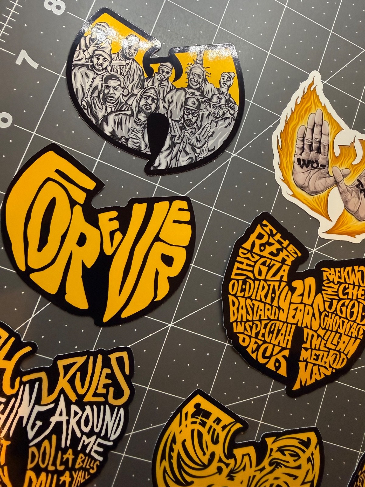 Wu Tang Clan Stickers W Logos Multiple Options available, Pick One