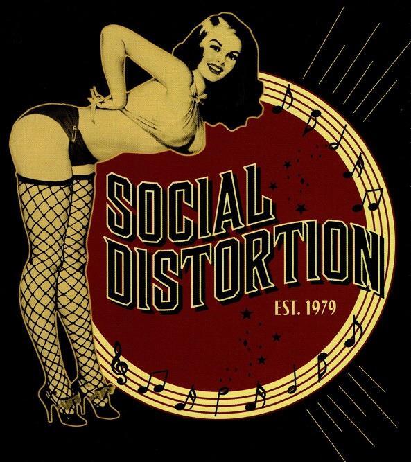 Social Distortion Pinup Girl Sticker Decal Official Punk