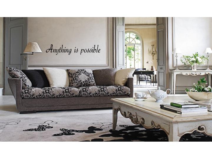 ANYTHING IS POSSIBLE Home Decor Wall Decal Quote Lettering Saying 36"