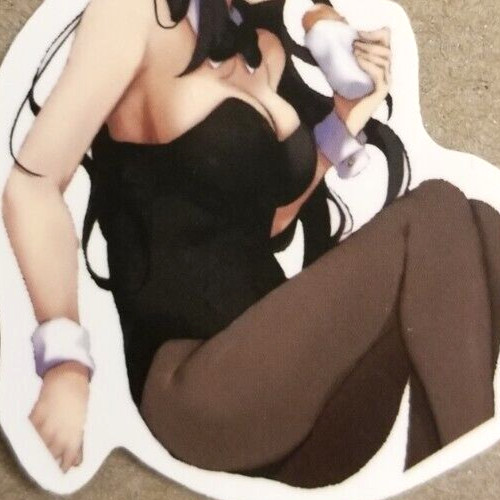 Bunny Girl Sticker Waifu Bunnygirl Rabbit Halloween Anime Manga Pin Up Pinup UwU