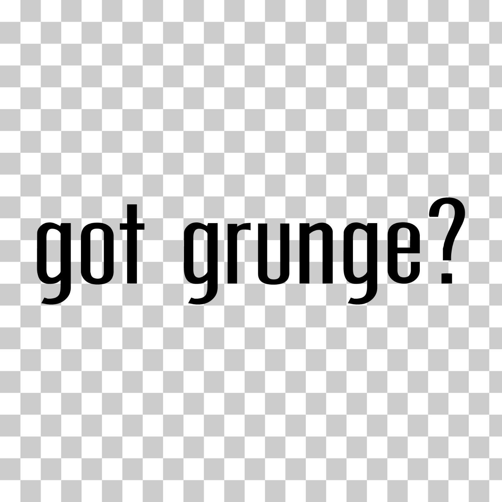 Got Grunge? Custom Vinyl Sticker / Decal Music, Style, Alternative, Art, Fashion