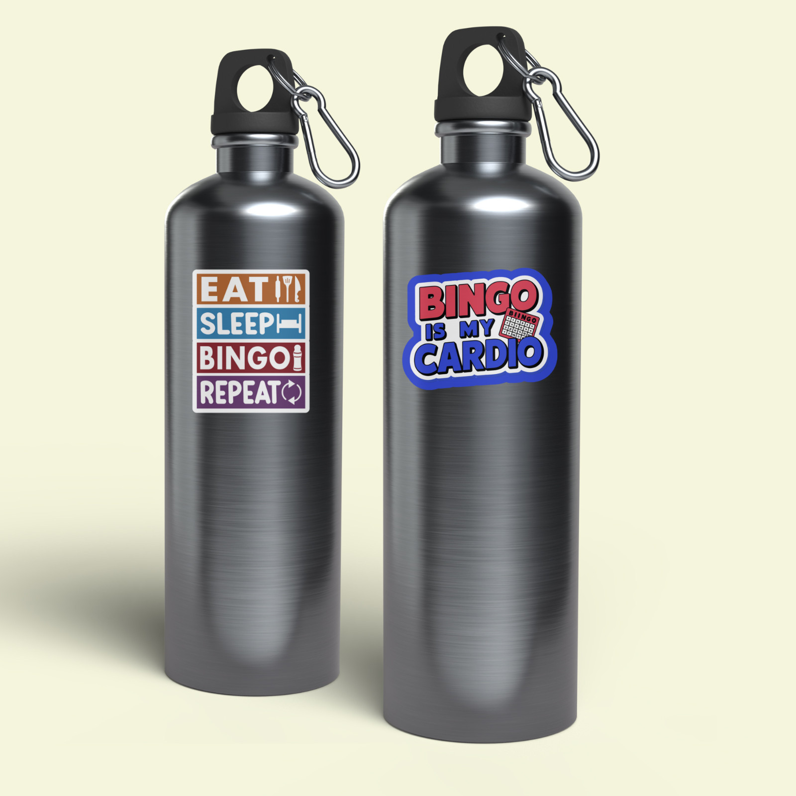 Funny Bingo Lover Stickers for Your Water Bottler, Computer, or Planner
