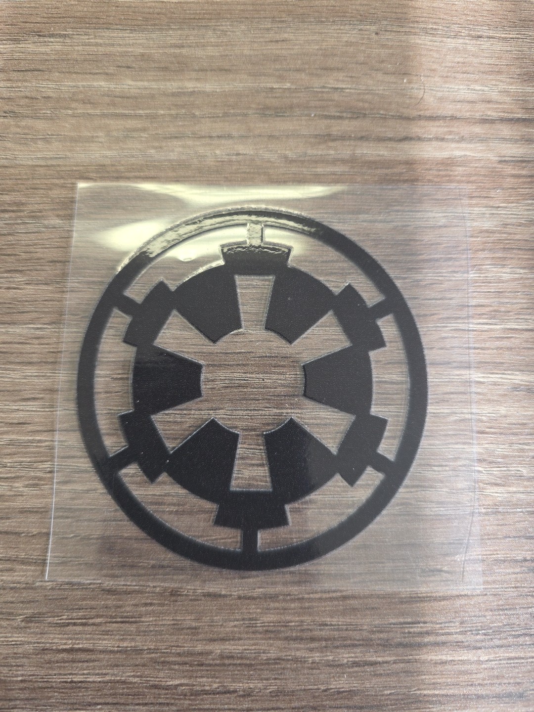 Galactic Empire Star Wars Black UVDTF Decal Made In USA Waterproof