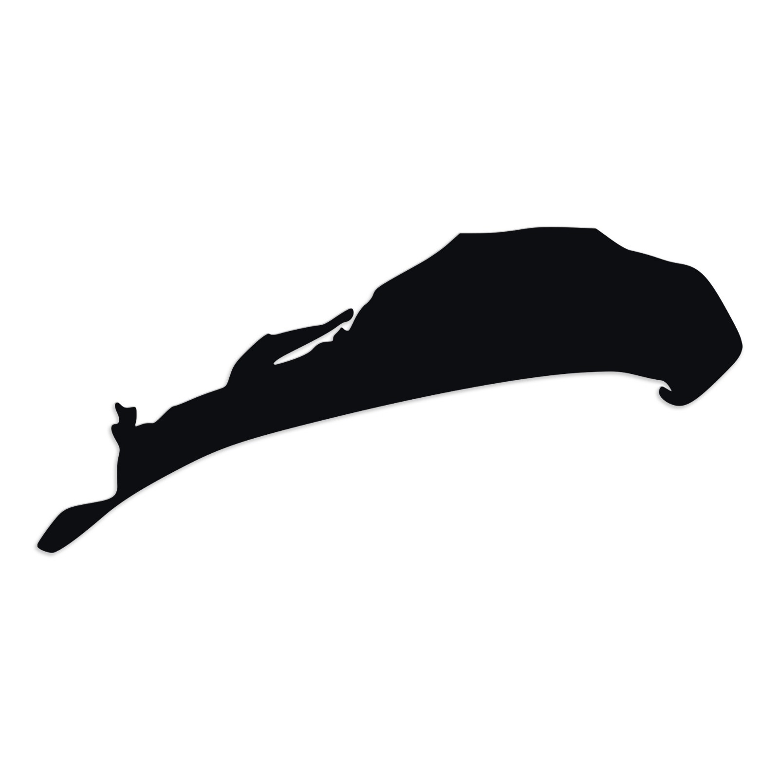 Kiawah Island Vinyl Decal Sticker – South Carolina Beach Coastal Outline Graphic