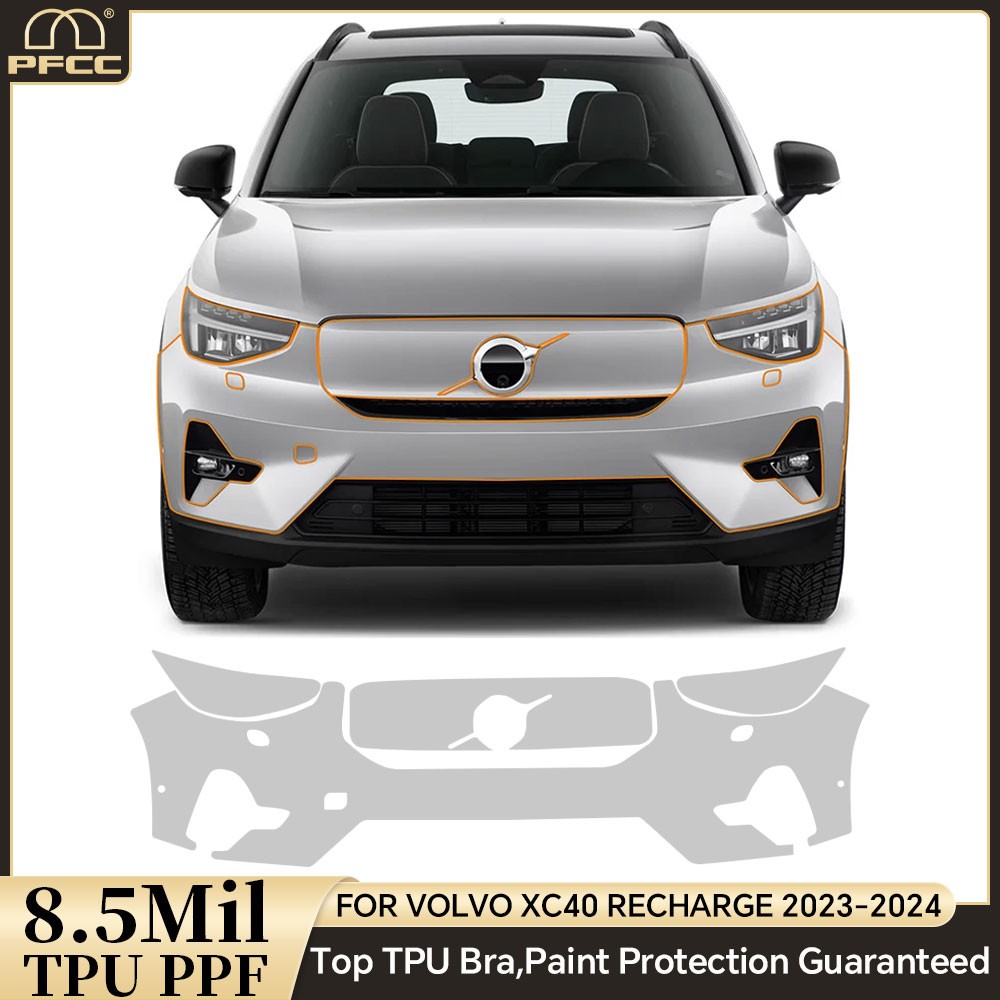 Full Car For Volvo XC40 Recharge 2023-2024 PreCut Paint Protection Film PPF TPU