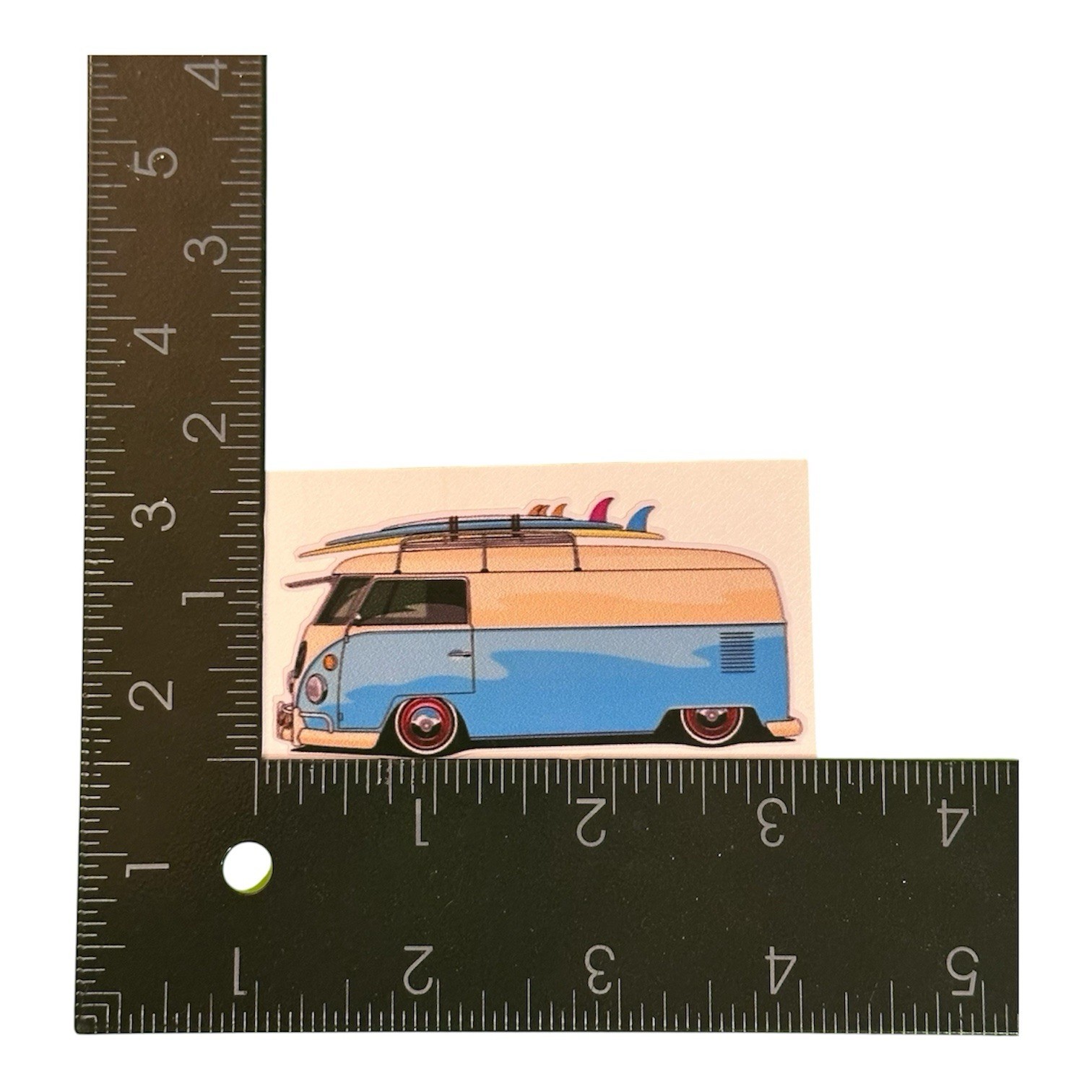 RETRO VW BUS VAN BEACH SURF HIPPIE BOHO 3” INCH VINYL DECAL STICKER 1PC