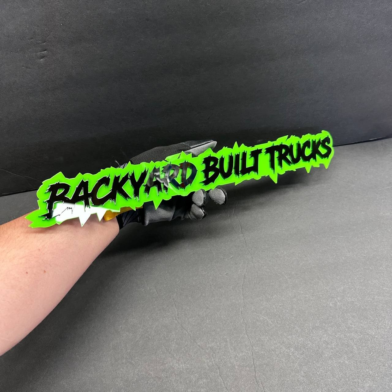 Custom Text Acrylic 3DEmblem Car Badge Multicolor Personalized Name