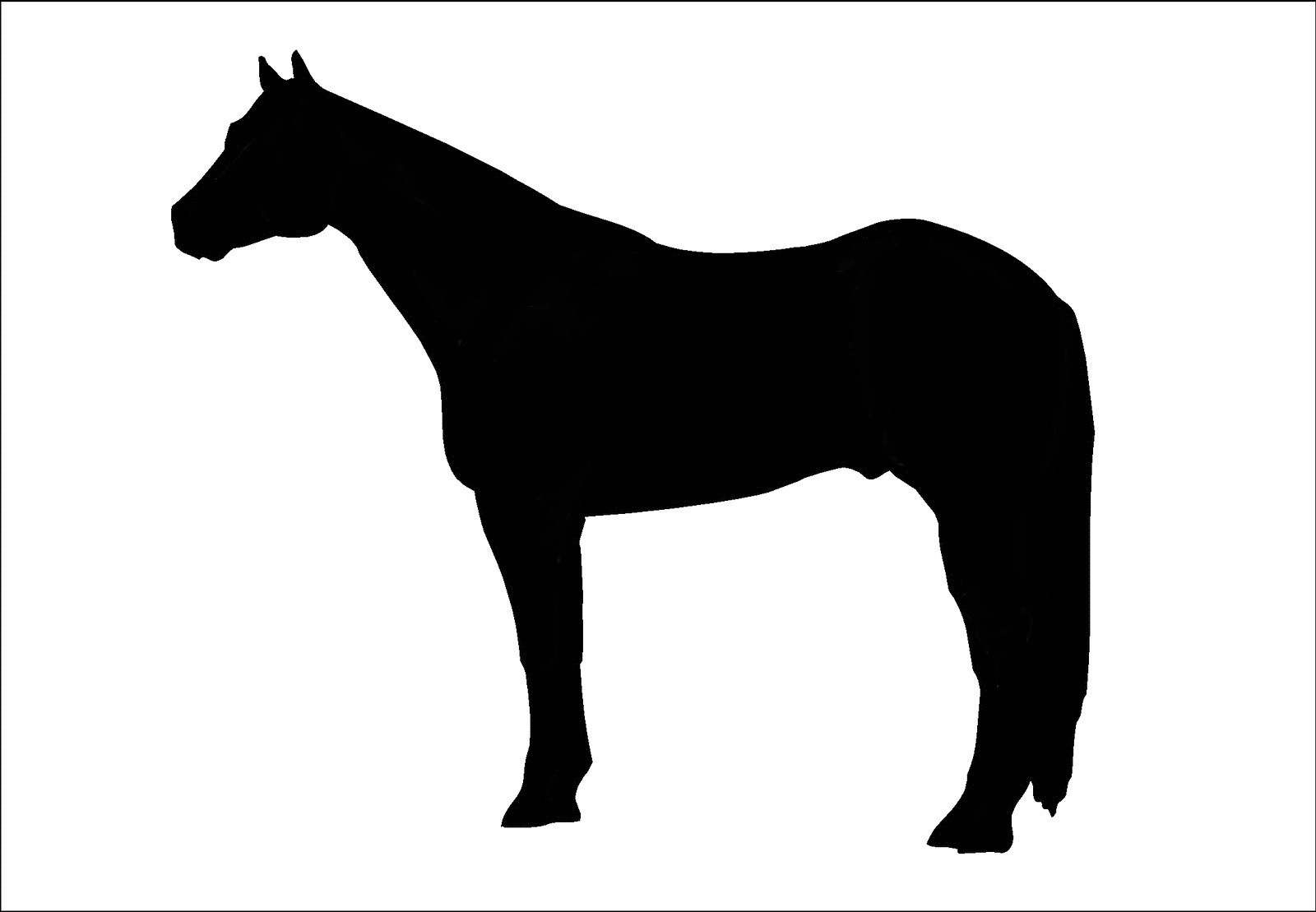 2 LARGE 12.5" QUARTER HORSE STICKERS MIRRORED BARREL RODEO DECAL HORSE *C828*