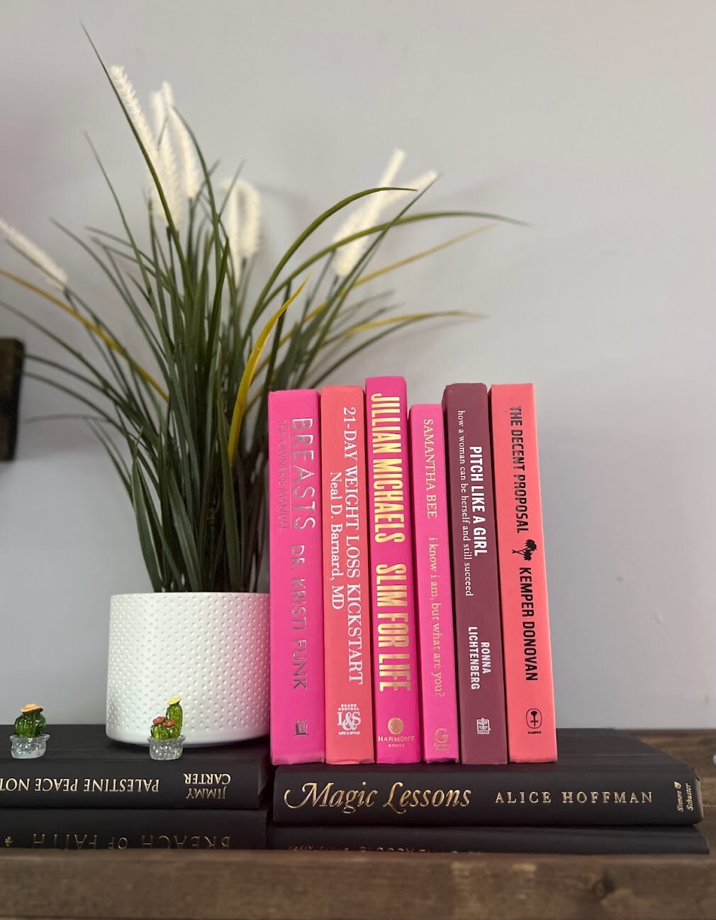 Stack of 6 colorful books for Decorating Staging | Book Decor| Home Decor.