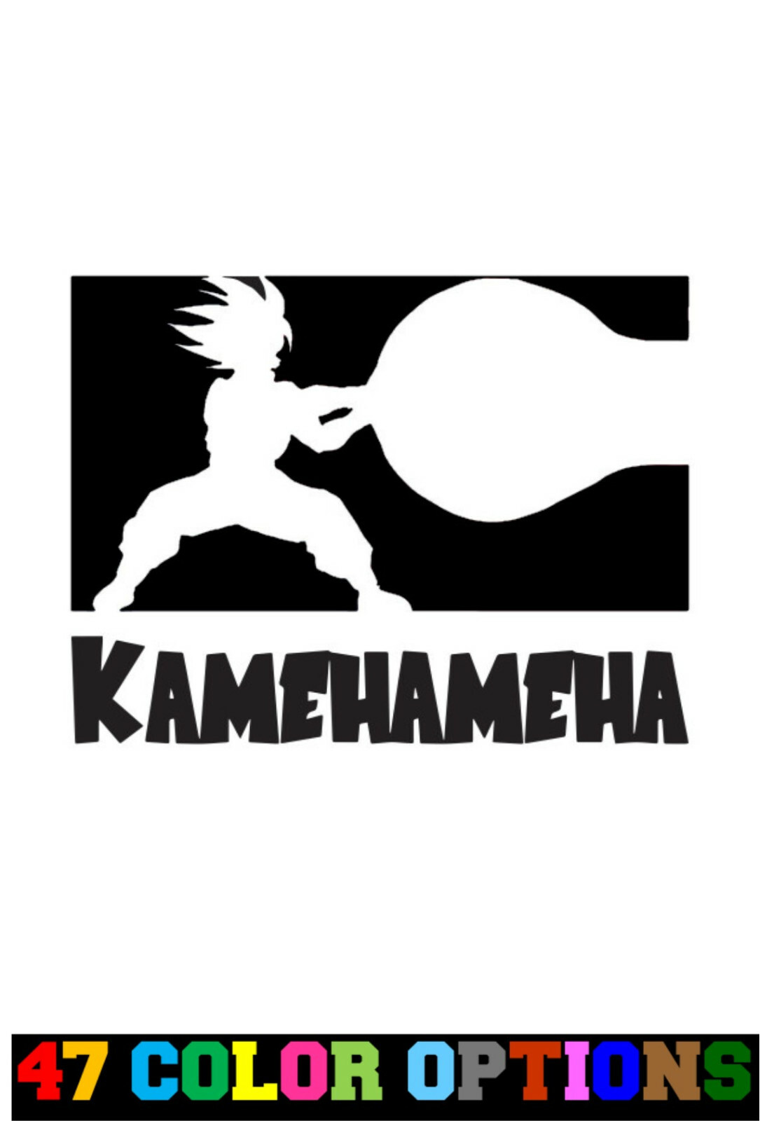 Vinyl Decal Truck Car Sticker Laptop Dragon Ball Z Super Saiyan Goku Kamehameha