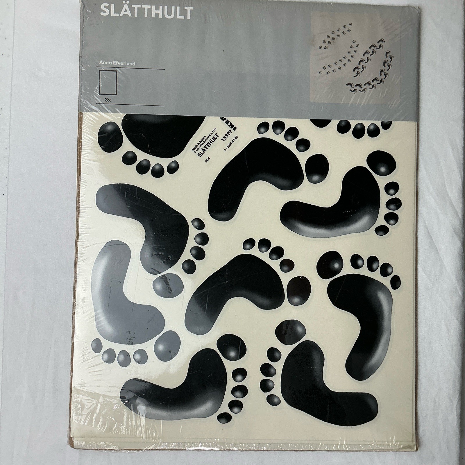 IKEA SLATTHULT Baby Footprint Wall Stickers Feet & Paw Prints 15329 NEW