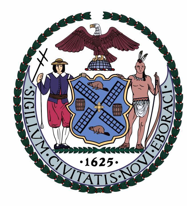 Seal of New York City Sticker Decal R677