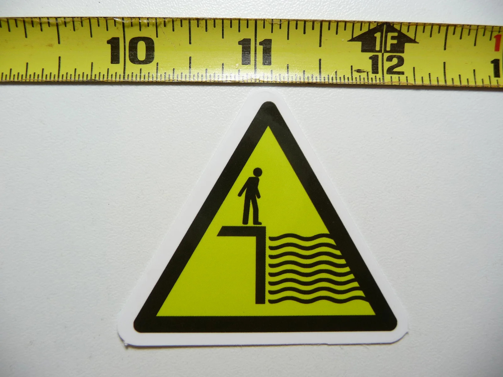 DEEP WATER WARNING CAUTION SMALL STICKER DECAL FUN FUNNY SCRAPBOOKING NOVELTY