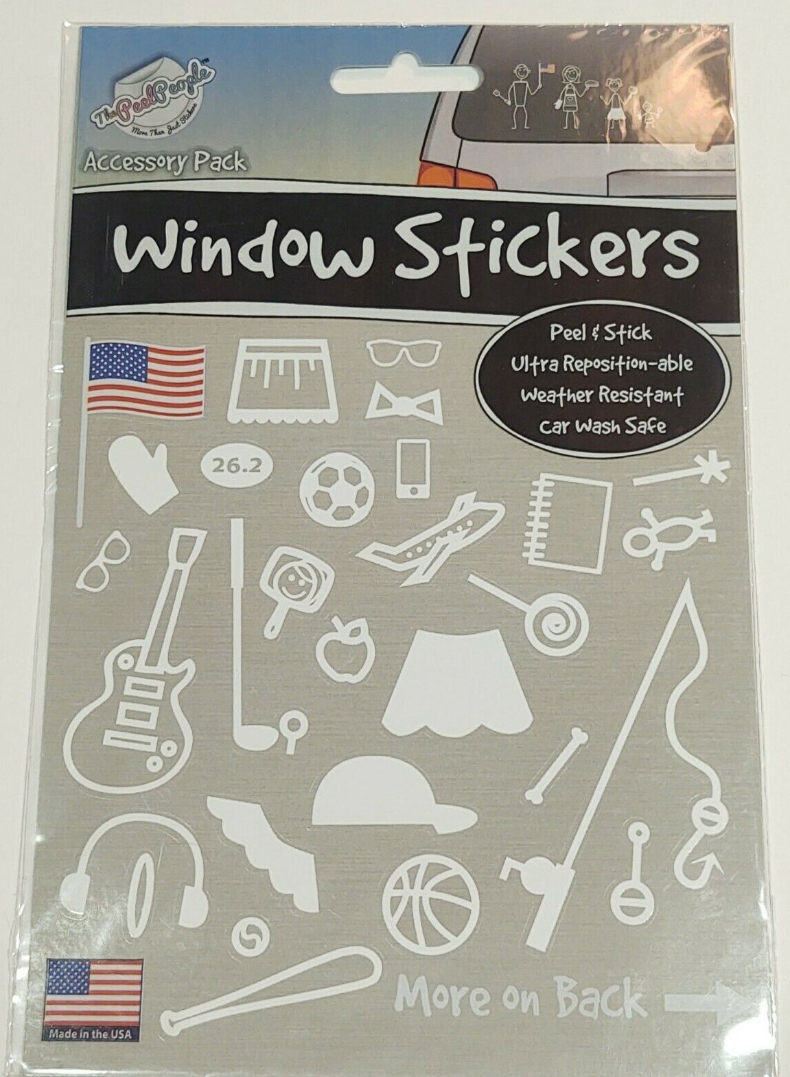 THE PEEL PEOPLE WINDOW STICKERS UPC 1151002110 *NEW*