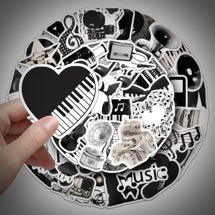300pcs Rock Band Logo Stickers Decal Lot Punk Vinyl Music Heavy Metal Laptop USA
