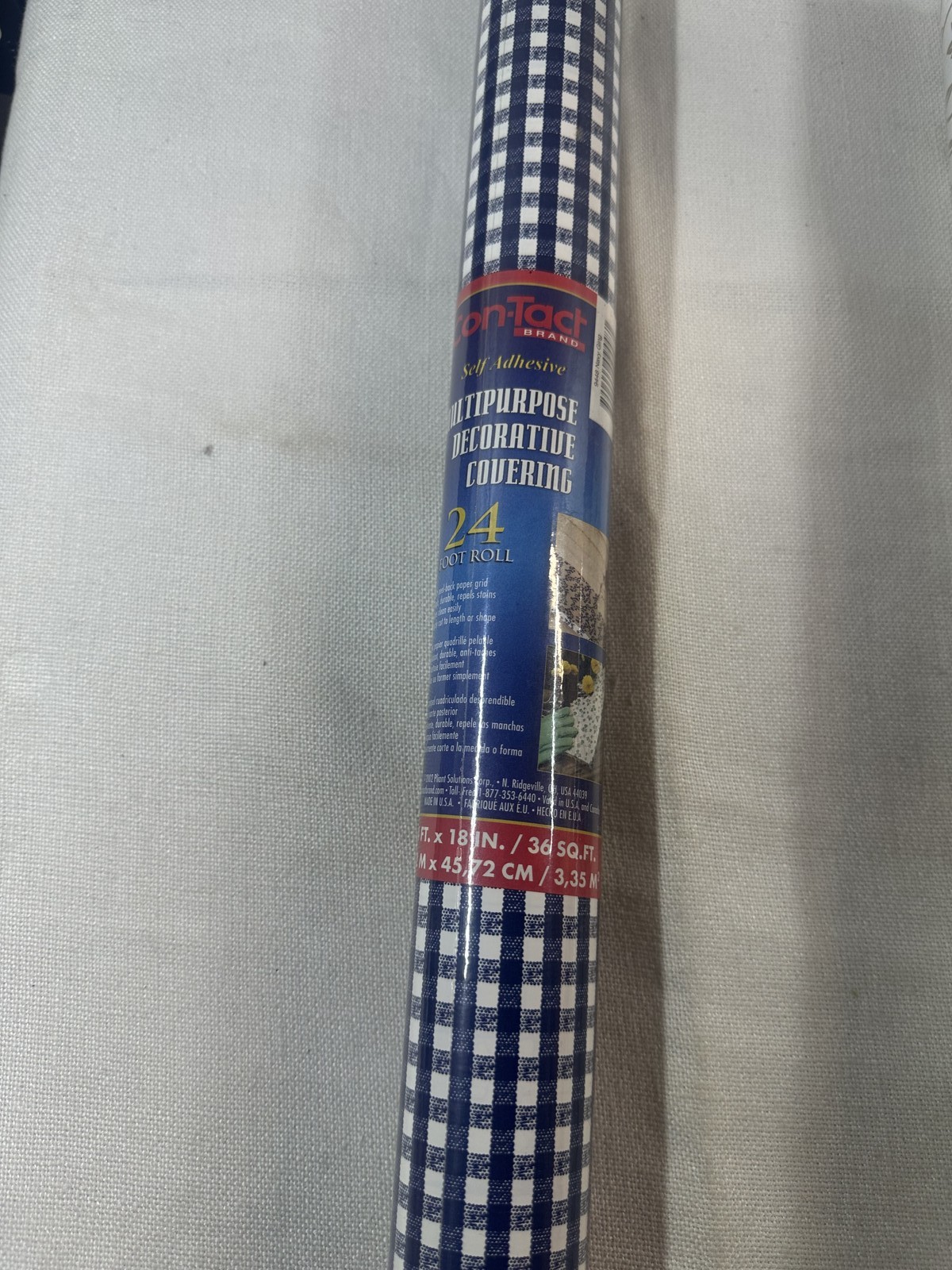 Lot of 6 Vintage Con-Tact Brand Self-Adhesive Shelf Liners 24ft Decorative Rolls