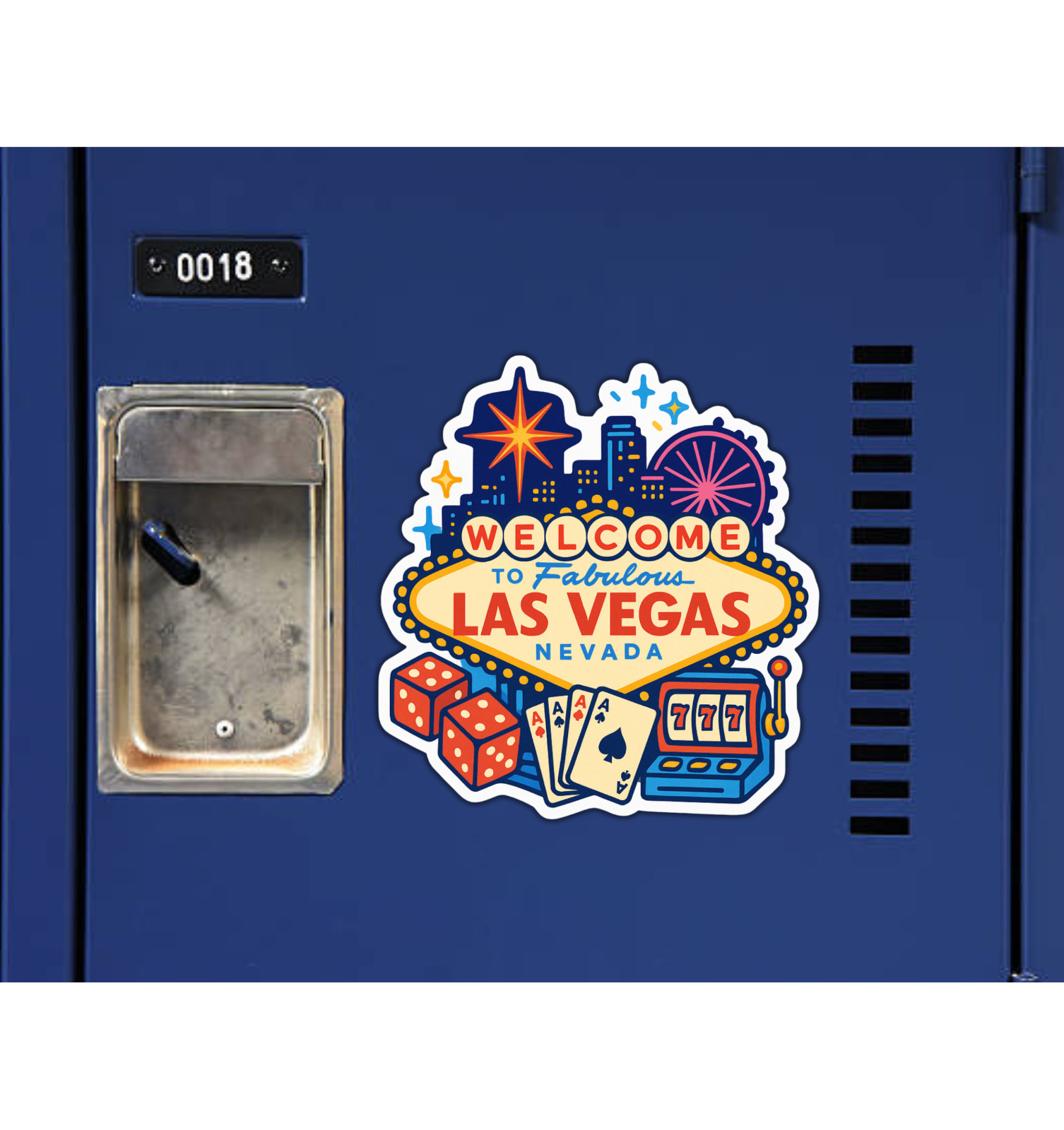 Las Vegas Nevada Fridge Magnet or Laptop Sticker