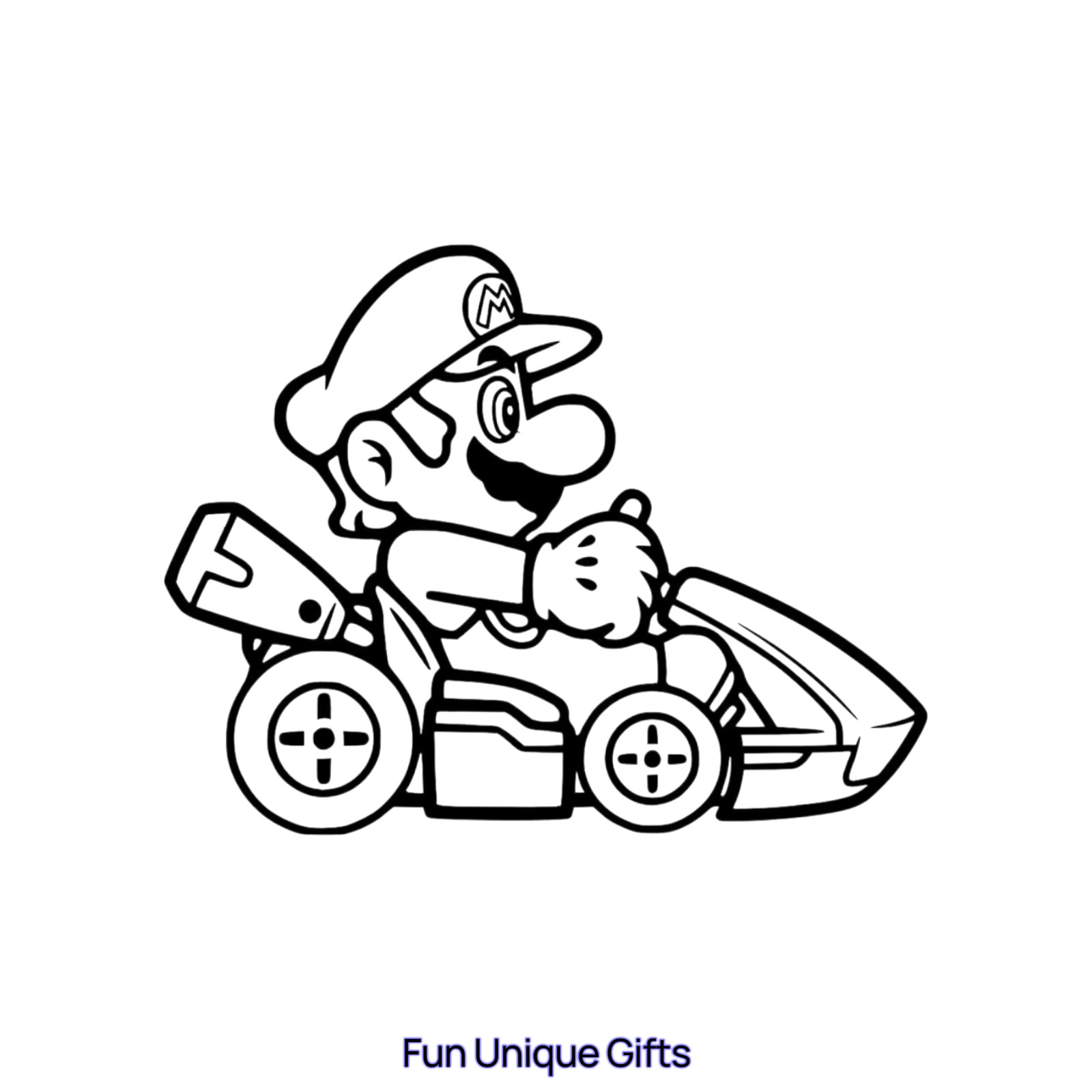 Mario Kart Vinyl Decal Sticker -Multiple Colors & Sizes- SHIPS FREE!