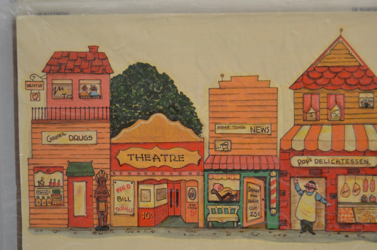 3 Vintage Meyercord Decals for Your Home Farm Barnyard Hometown Storefronts MCM