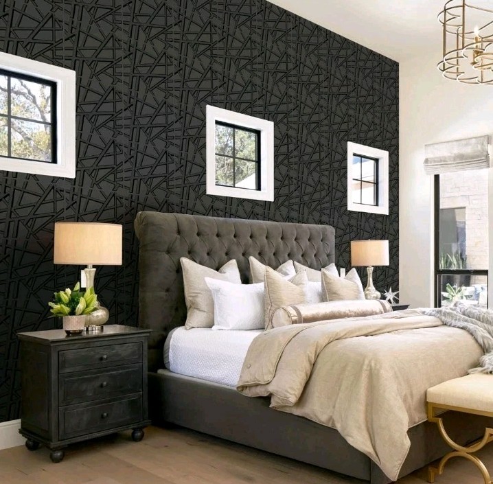 12"x12" Paintable 3D Wall Panels – Black Accent for Living Room & Gaming 30 Pk