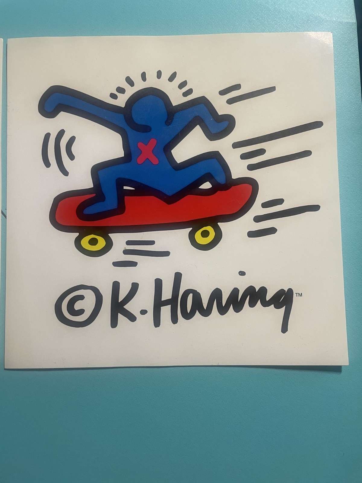 Keith Haring Sticker decals from Pop Shop NYC rare Baby & Skateboard sticker