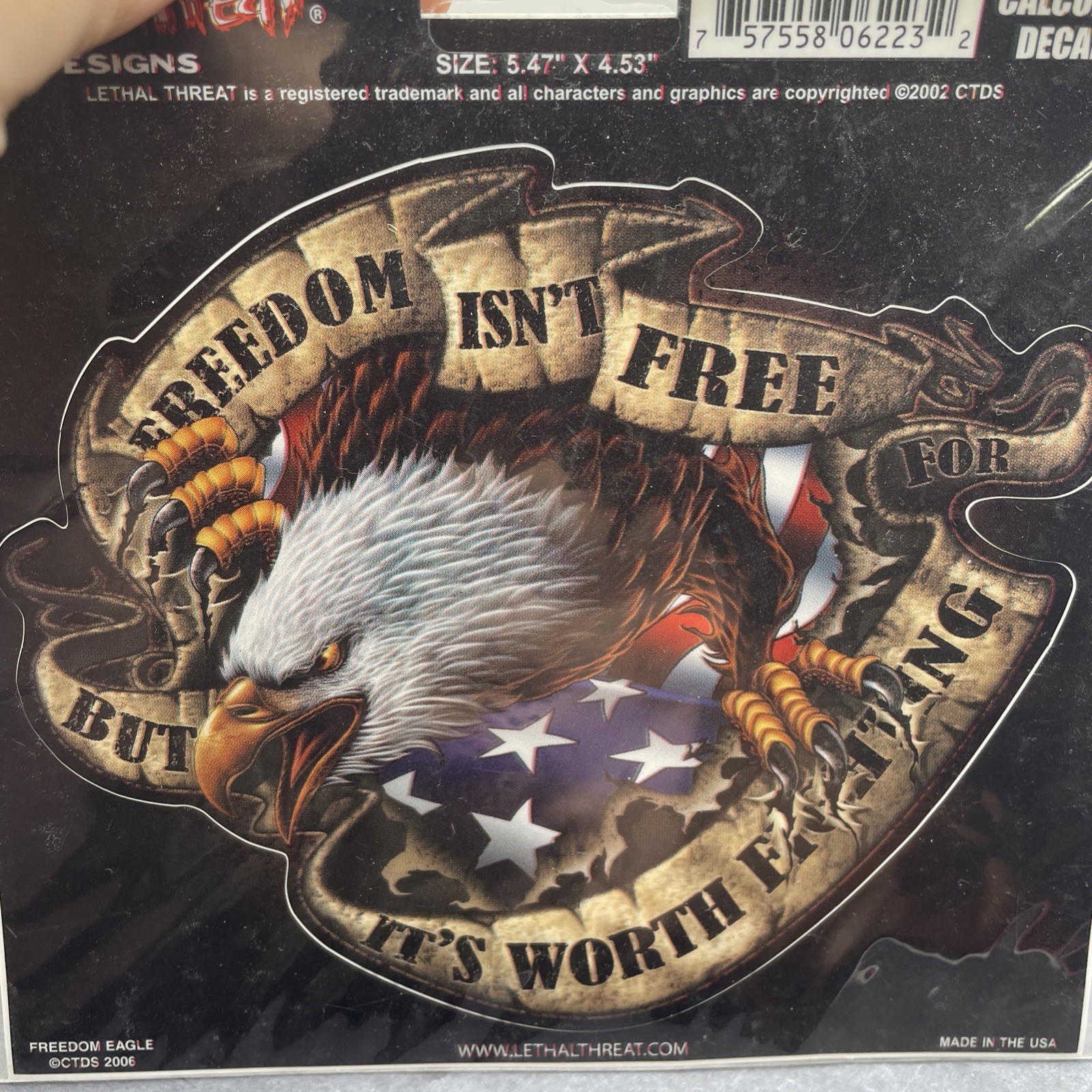 Lethal Threat Designs Decal Freedom Isn’t Free Eagle And Flag
