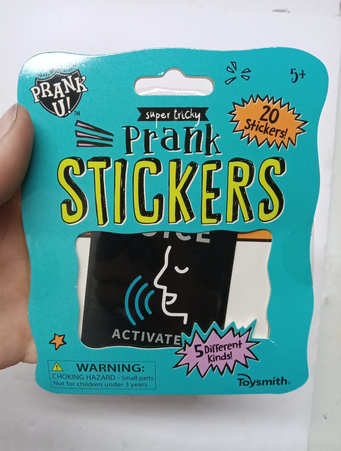 20 3D Prank Stickers Voice Clap Activated Biohazard Crack Glass Outlet bin 231