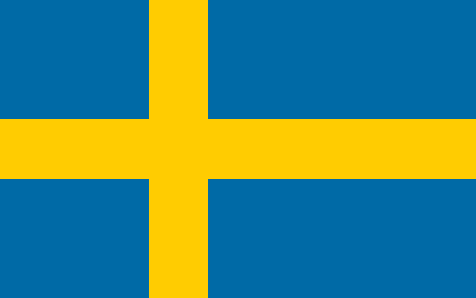 Sweden flag sticker weatherproof bumper vinyl decal