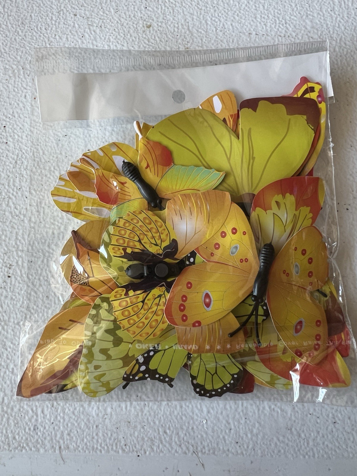 3D Colorful Butterfly / Dragon Fly Stickers DIY Art Decor Crafts with Leaves NEW