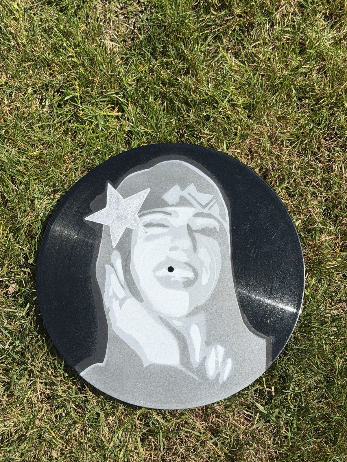 Hand painted Vinyl Decor Wall Art Billie Eilish