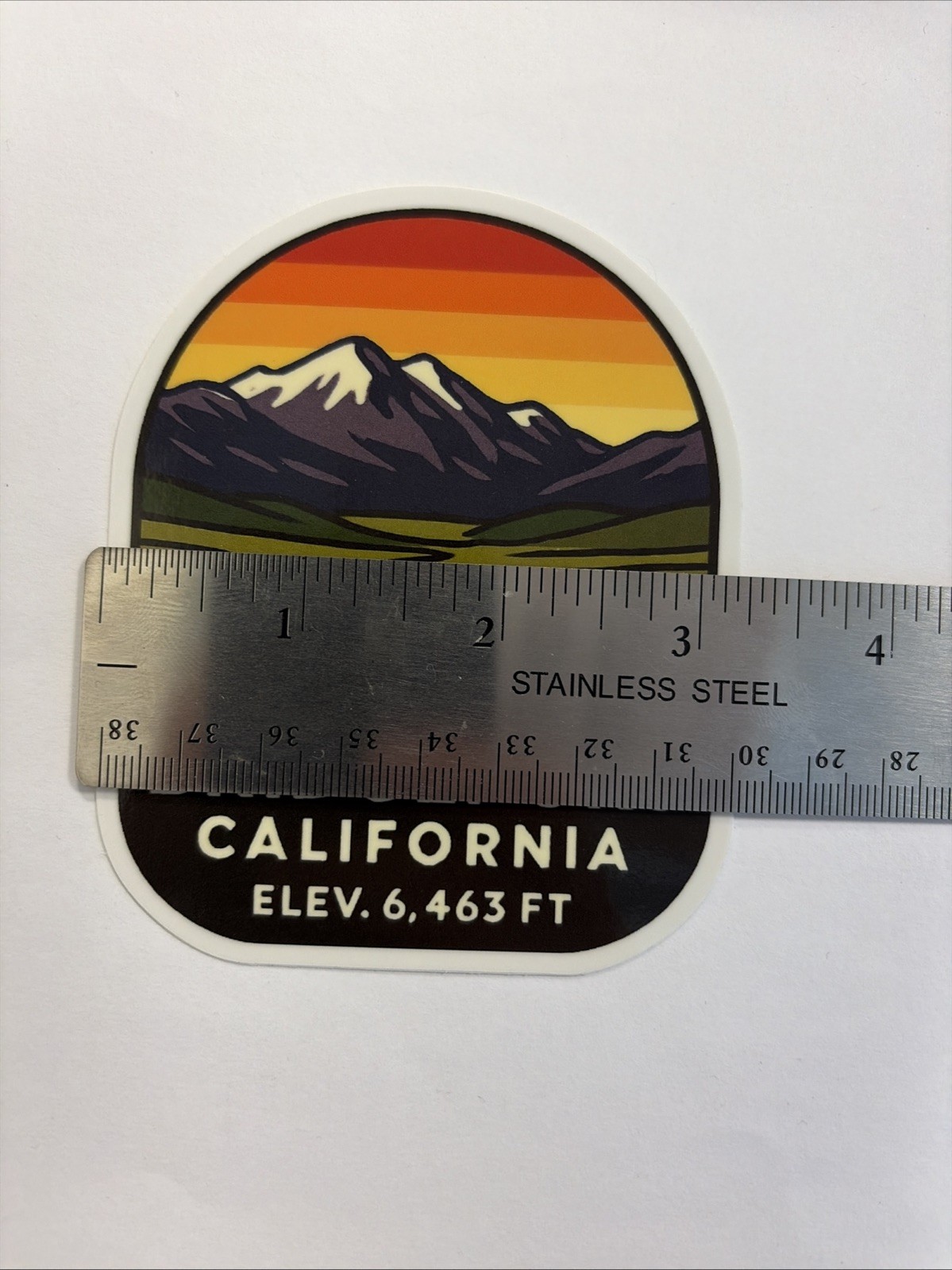 Bridgeport California Sticker Eastern Sierra Nevada Mountains Sunset