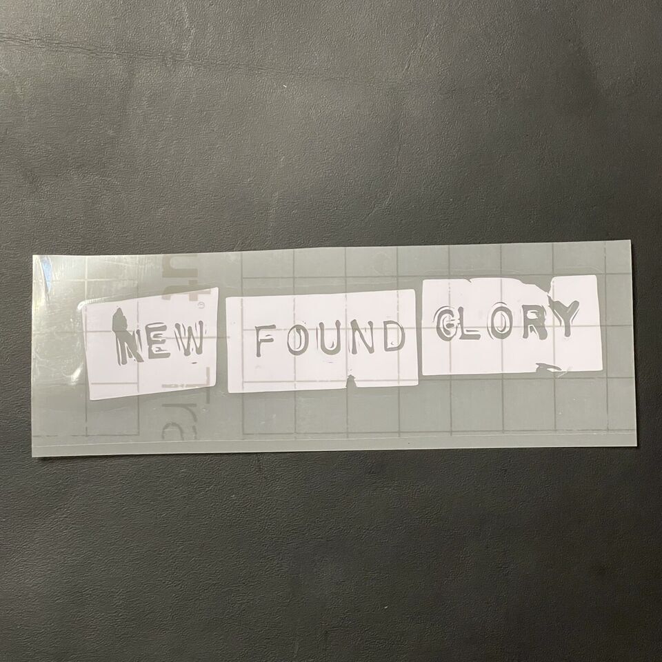 New Found Glory Car Decal Vinyl Band Logo Glossy Bumper Sticker Pop Punk Emo