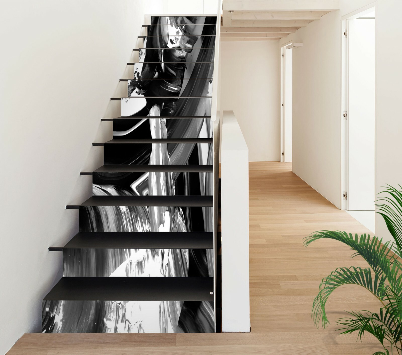 3D Grey Texture NA311 Stair Risers Decoration Photo Mural Decal Wallpaper Fay