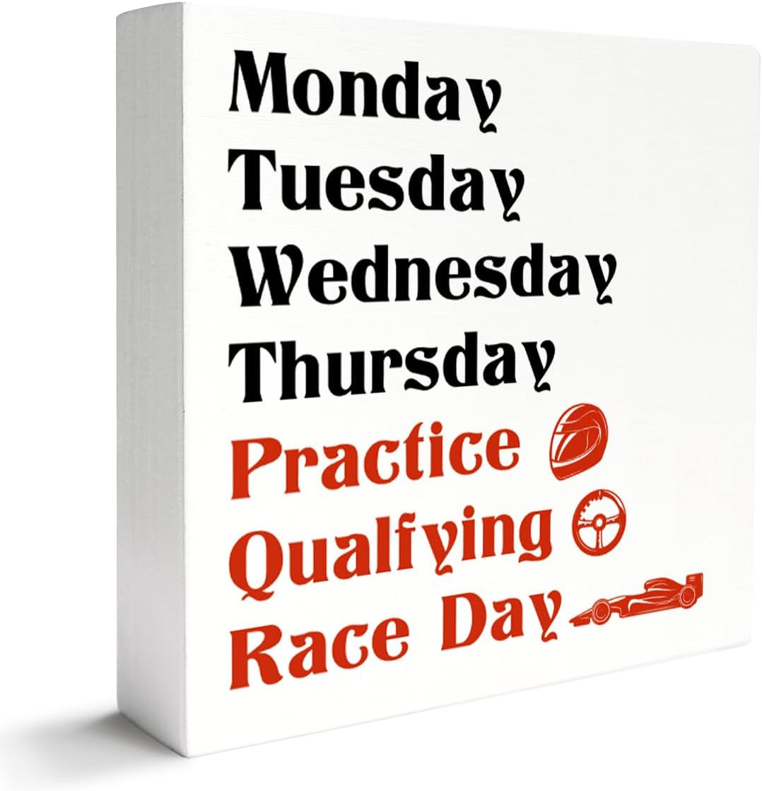 Racing Gifts for Women Men, Racing Race Car Decor for Home Room Man Cave, Race R