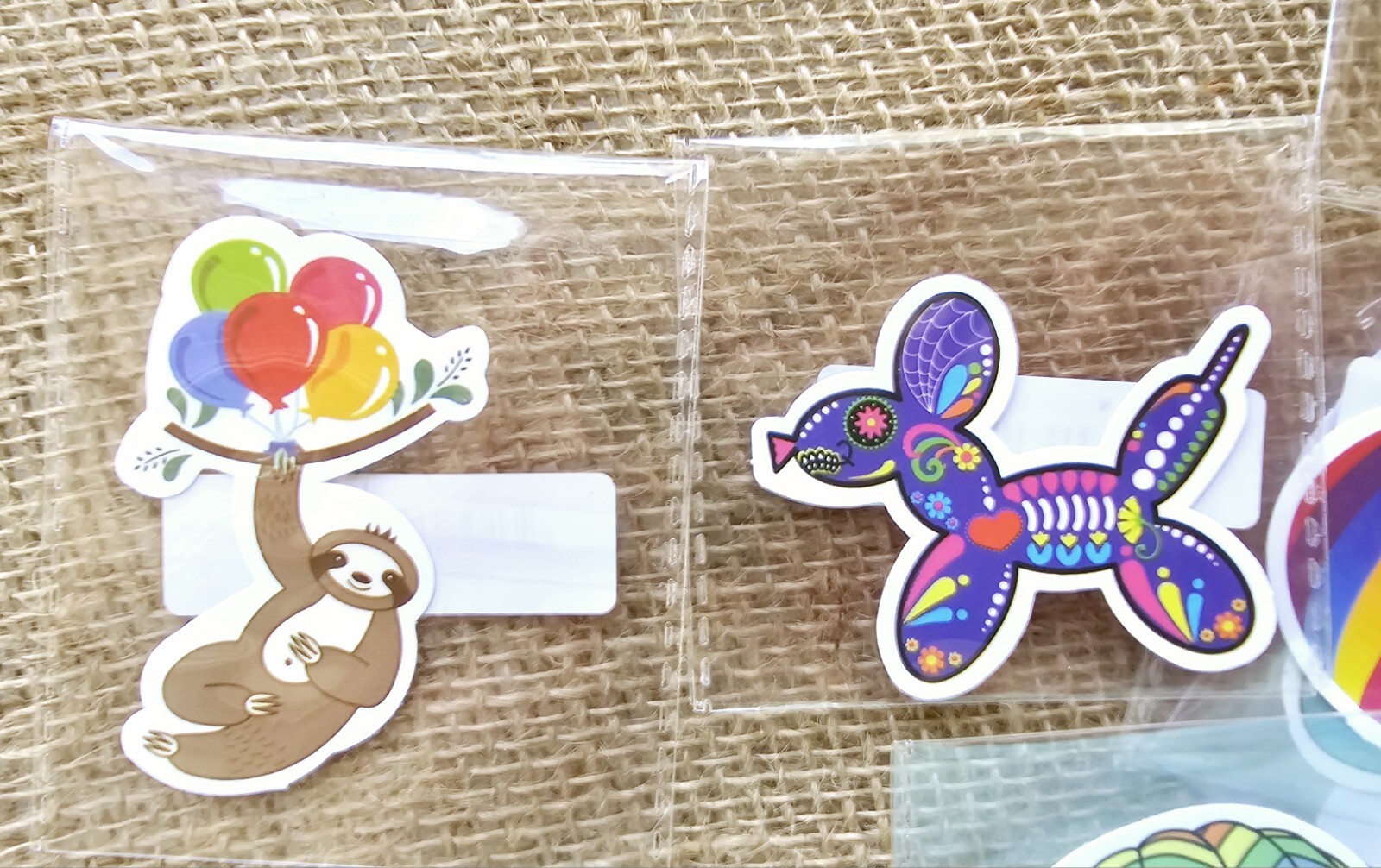 Balloons Hot Air Balloons Waterproof Stickers 2.5"+, 36 Pieces