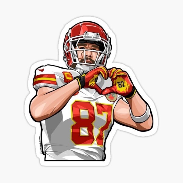 Taylor Swift Travis Kelce, Vinyl Die Cut Sticker