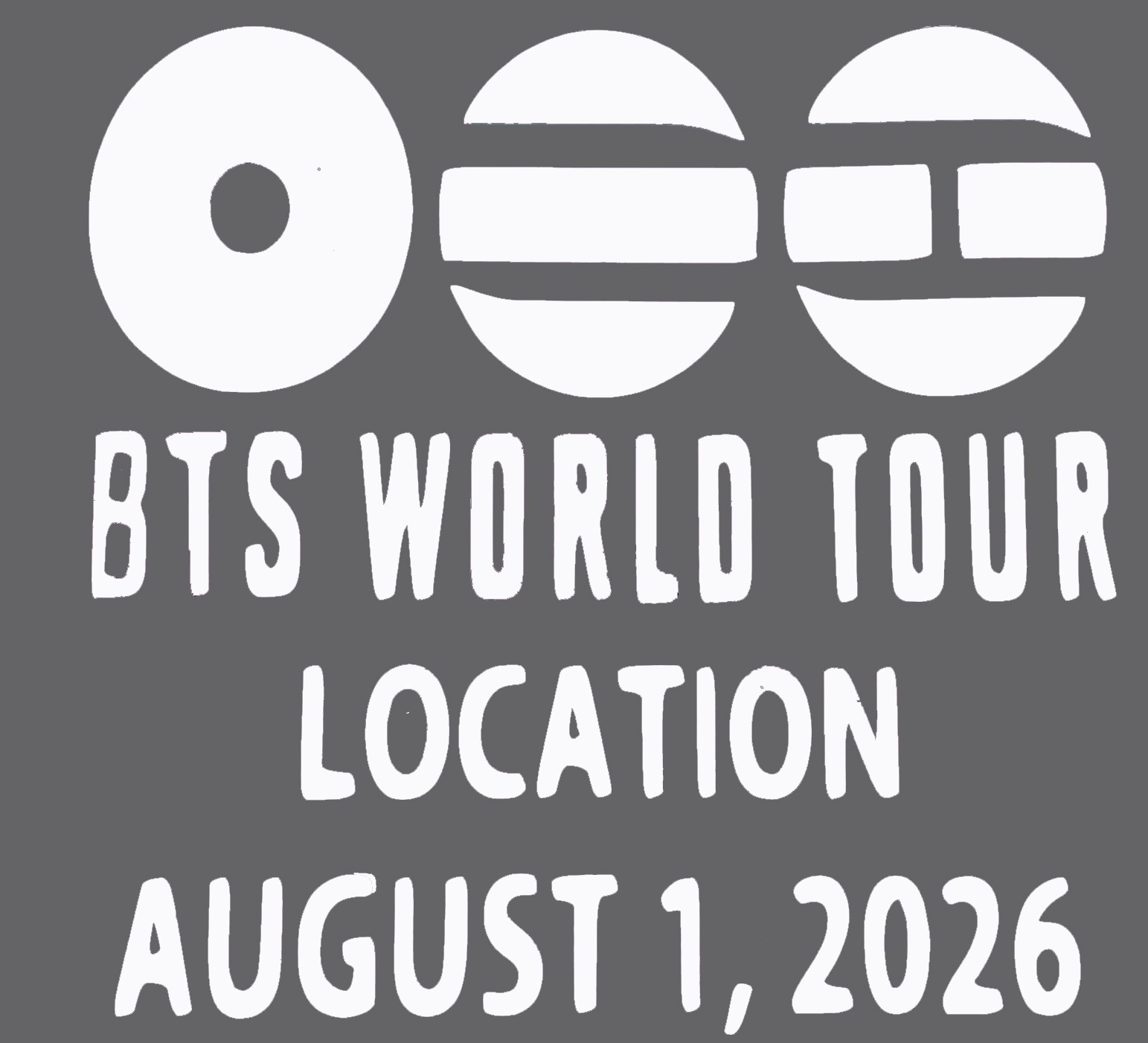bts world tour 5" vinyl car window/laptop sticker