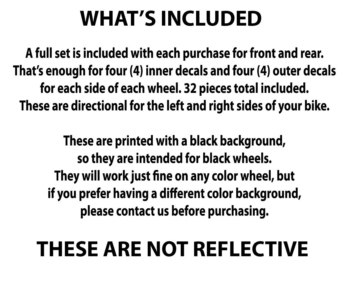 RED & WHITE Wheel Wrap Rim Stripes Inner Decals Tape Stickers for CBR 1000RR