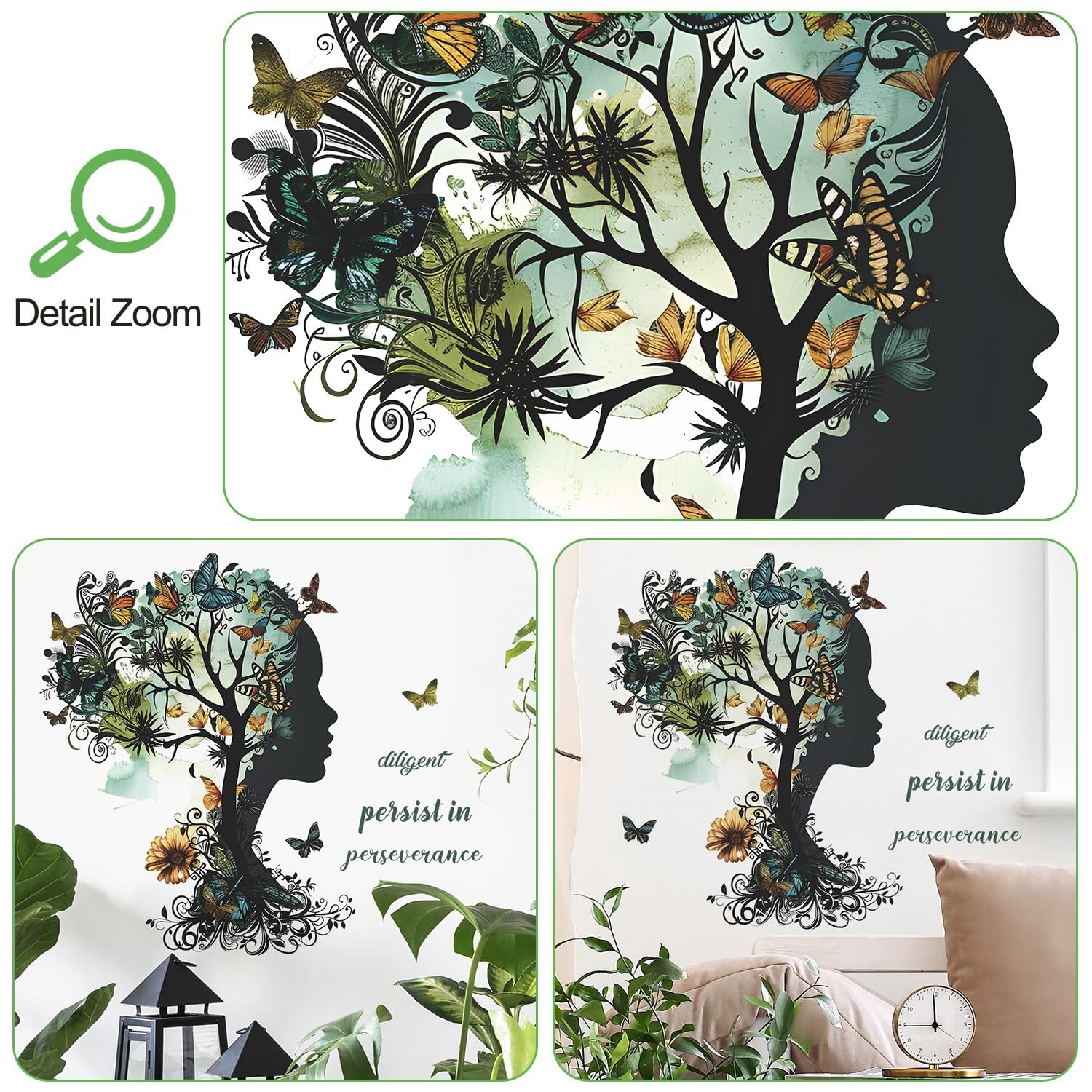 Removable Inspirational Wall Decals Peel and Stick Wall Stickers Art Positive…