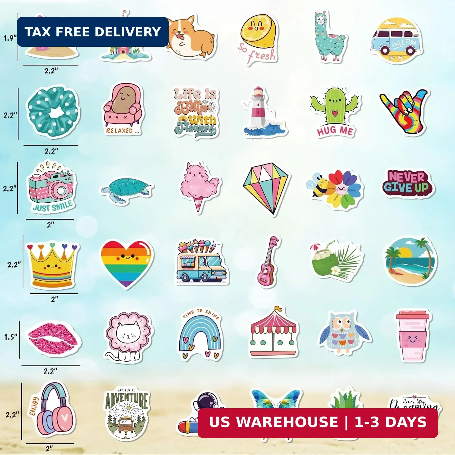 200 PCS Cute Stickers for Kids,Water Bottle Sticker Pack for Teens Girls Boys…