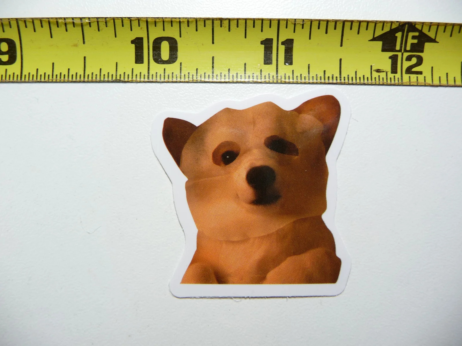 FUNNY DOG SMALL STICKER DECAL AX131 FACE MASK SIZE FUN HI PET FUNNY