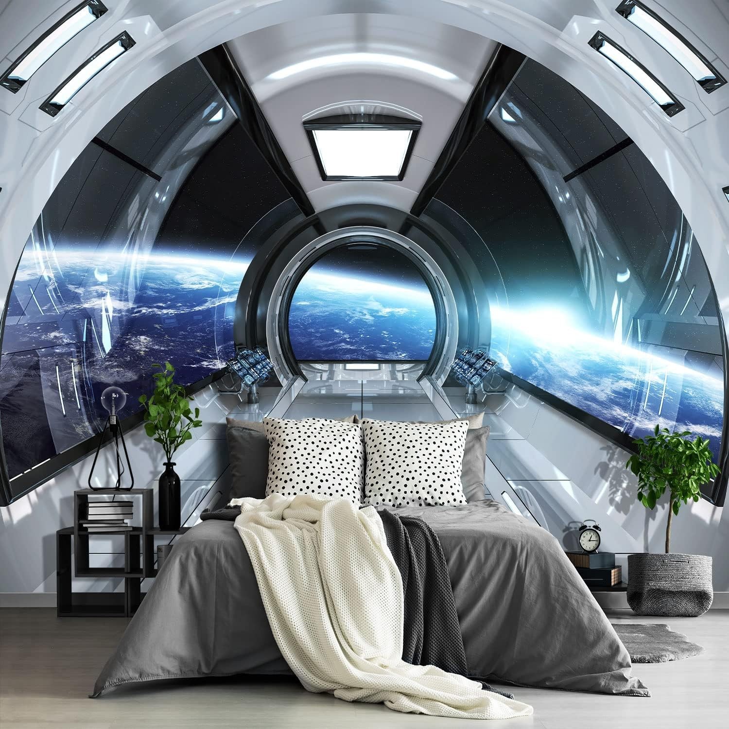 Space Ship 3D Space Wallpaper Bedroom Extra Large Wall Mural Living Room