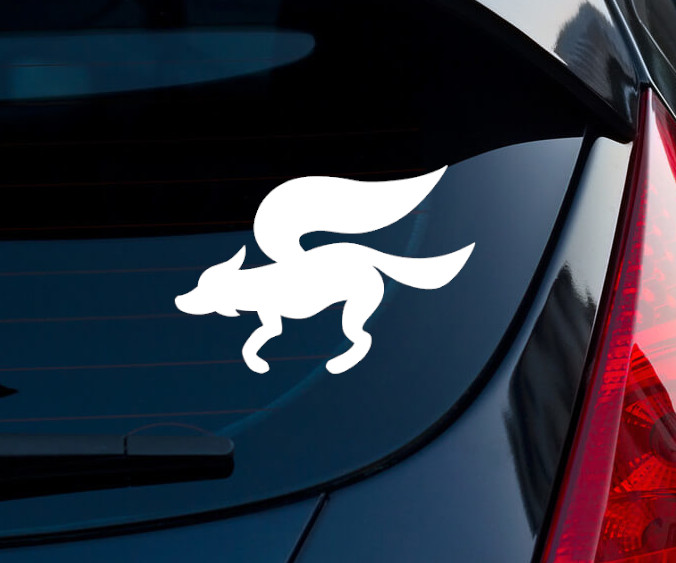 Star Fox Logo Super Smash Bros Indoor/Outdoor Matte White Vinyl Decal 3"x2.1"