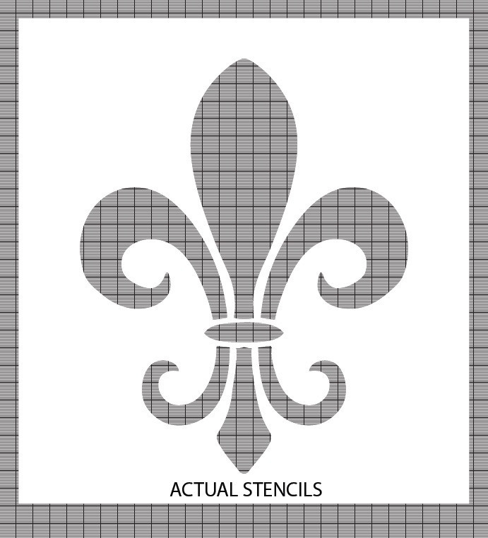 Fleur De Lis Wall Mylar Damask Stencil Pattern Decal Reusable French 0003