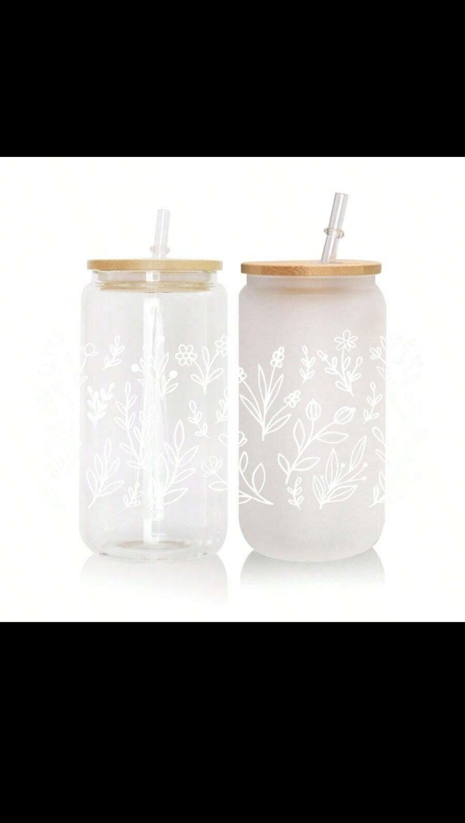 4 Flower UV Dtf Transfer Sticker Waterproof – 16OZ Glass Cup Wrap