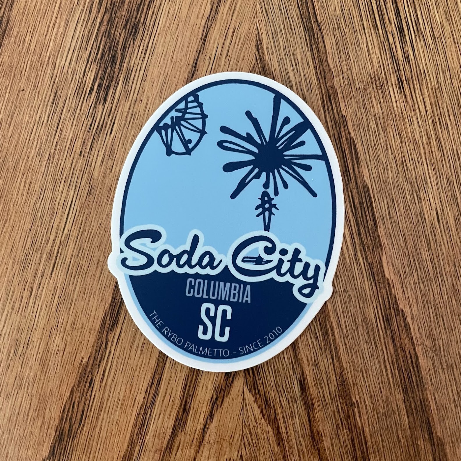 Columbia, SC Soda City South Carolina Palmetto Tree Sticker Decal – LOCAL ART