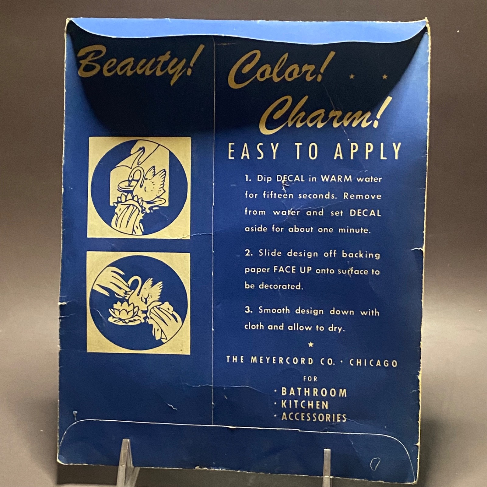 Vintage Meyercord Kitchen Decals Canister Food 50s MCM Decor Fruit