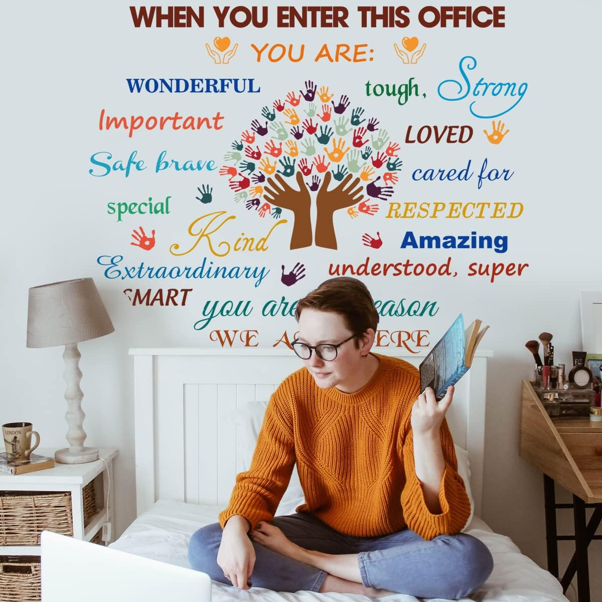 Inspirational Quotes Decals Peel and Stick Motivational Wall Decals Colorful Mot