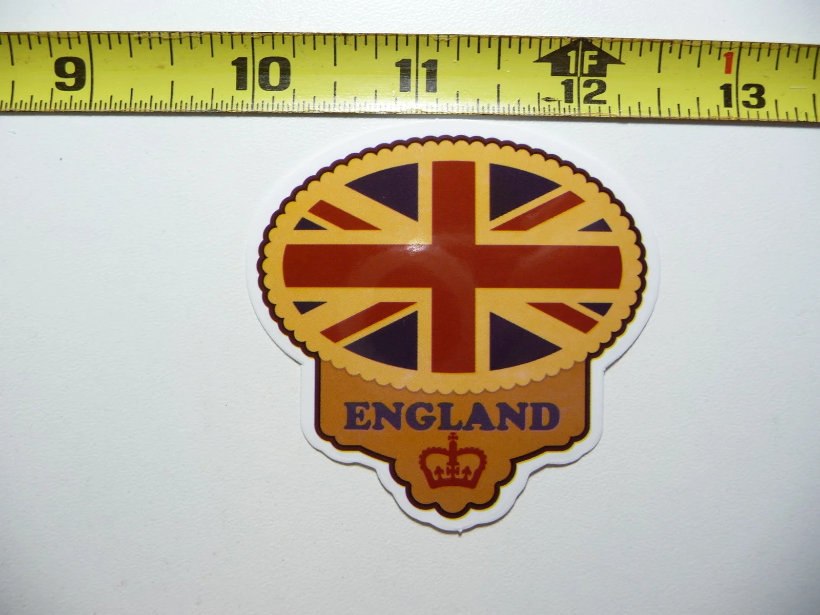 ENGLAND CROWN UK FLAG SMALL STICKER DECAL TRAVEL VACATION ON HOLIDAY