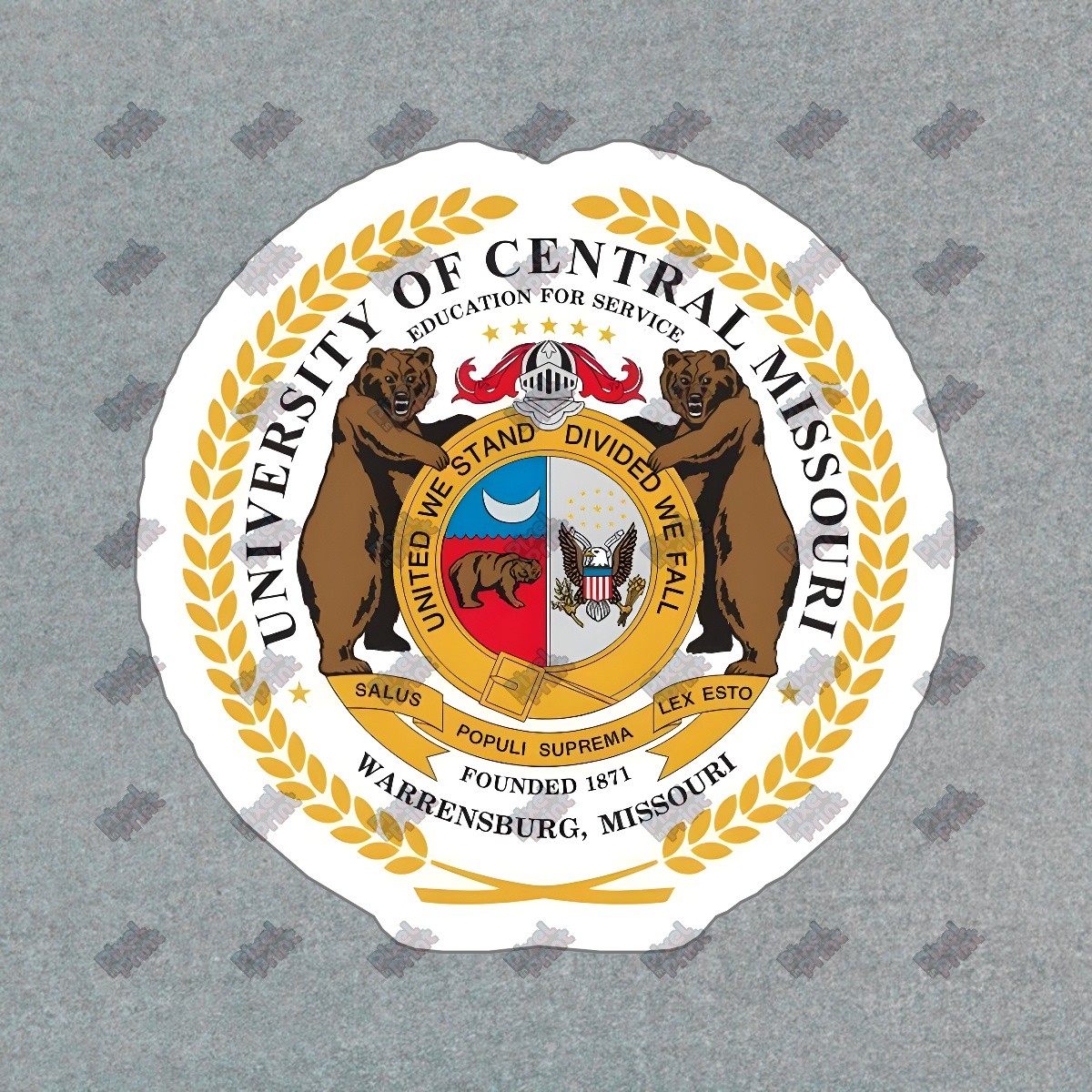 University of Central Missouri Vinyl Sticker Decal College Pride Bear #178410